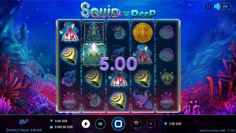 Squid From The Deep slot screenshot 2