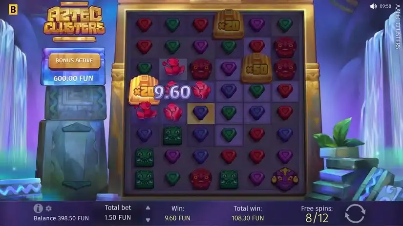 Aztec Clusters slot screenshot 5