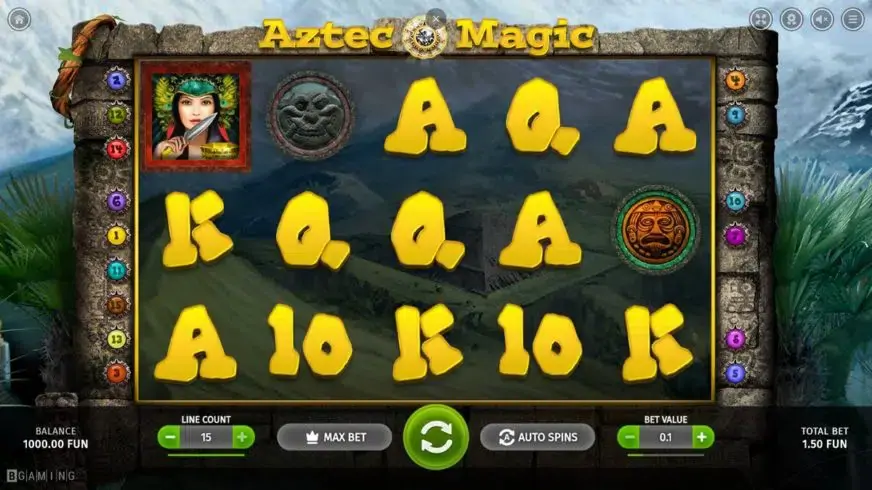 Aztec Magic slot screenshot 1