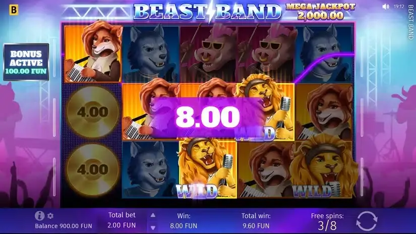 Beast Band slot screenshot 4
