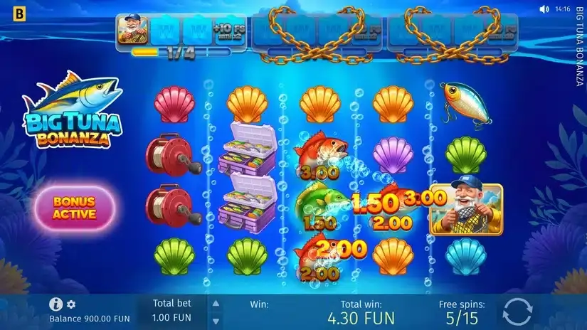 Big Tuna Bonanza slot screenshot 
