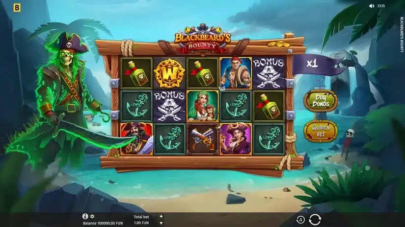 Blackbeard’s Bounty slot screenshot 