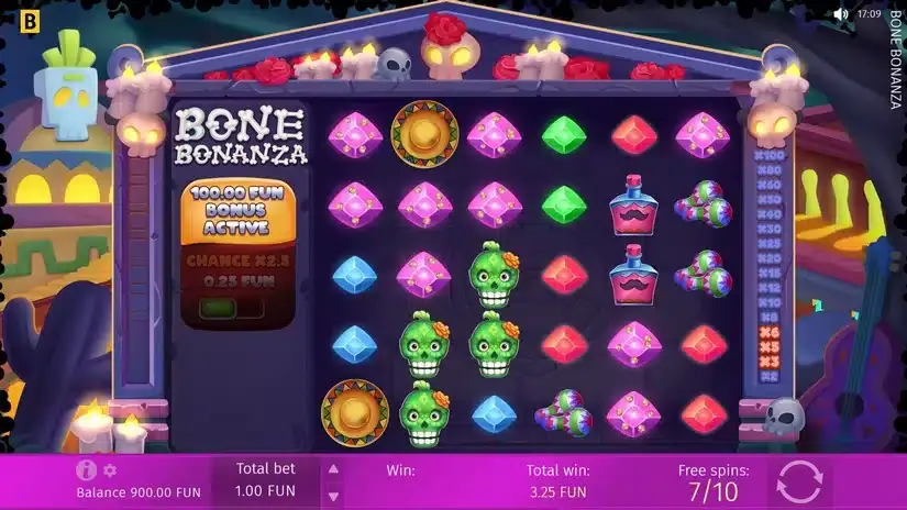 Bone Bonanza slot screenshot 