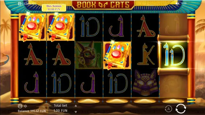 Book Of Cats slot screenshot 3