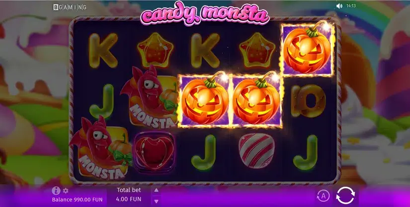 Candy Monsta slot screenshot 3