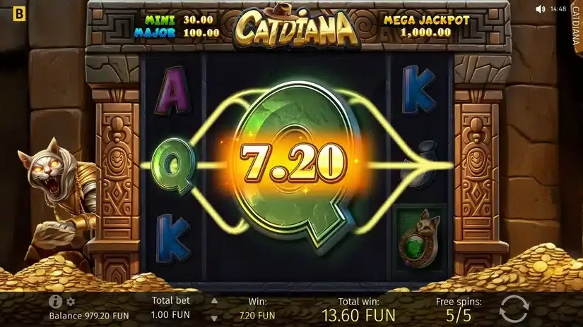 Catdiana slot screenshot 
