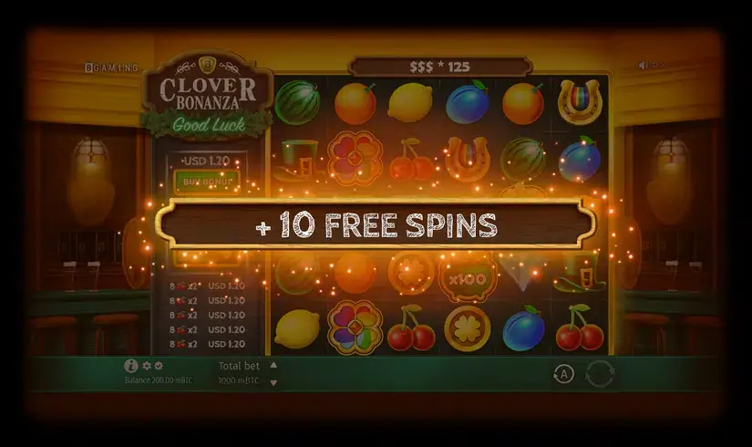 Clover Bonanza slot screenshot 7