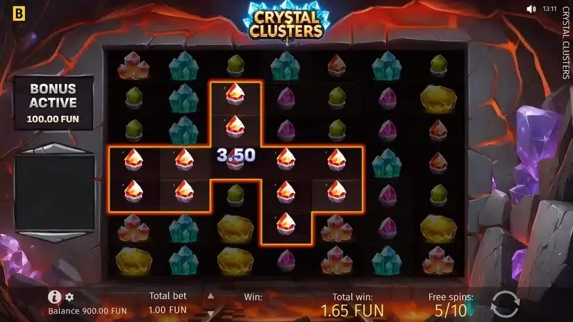 Crystal Clusters slot screenshot 3