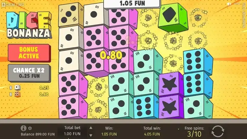 Dice Bonanza slot screenshot 