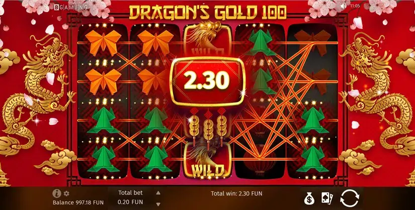 Dragon’s Gold 100 slot screenshot 