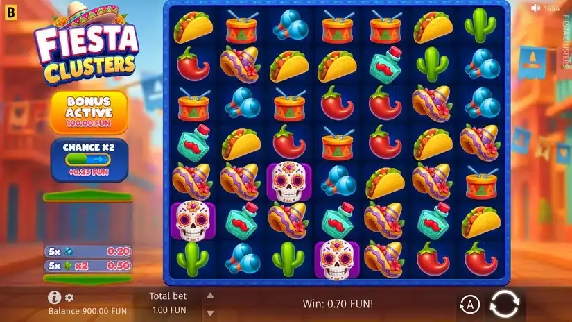 Fiesta Clusters slot screenshot 2