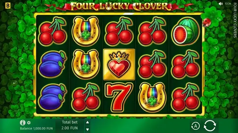 Four Lucky Clover slot screenshot 