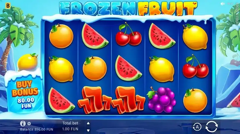 Frozen Fruit slot screenshot 