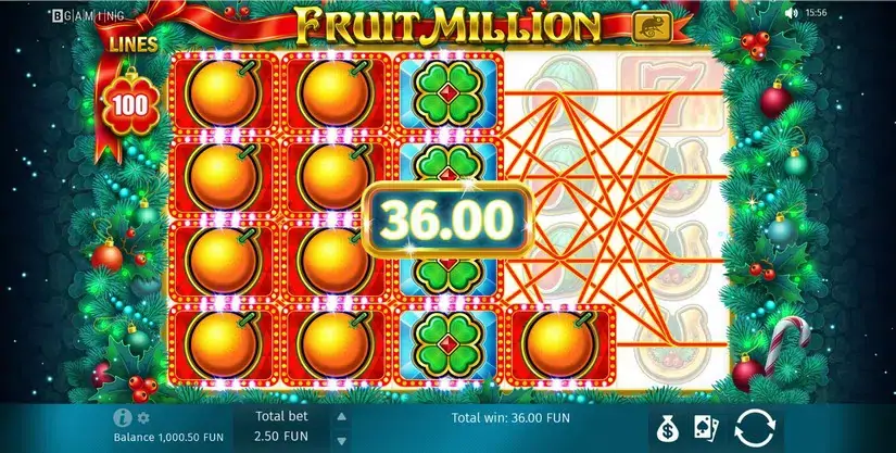 Fruit Million slot screenshot 