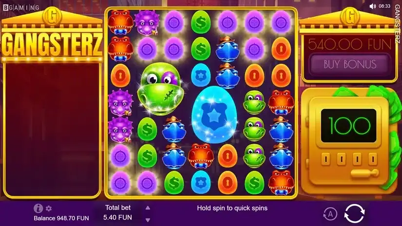 Gangsterz slot screenshot 2