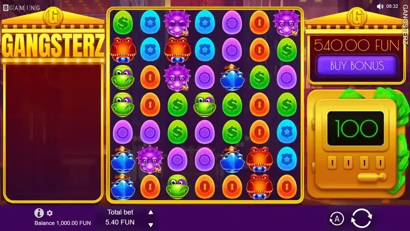 Gangsterz slot screenshot 