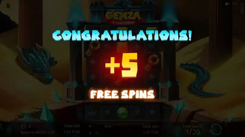 Gemza slot screenshot 4