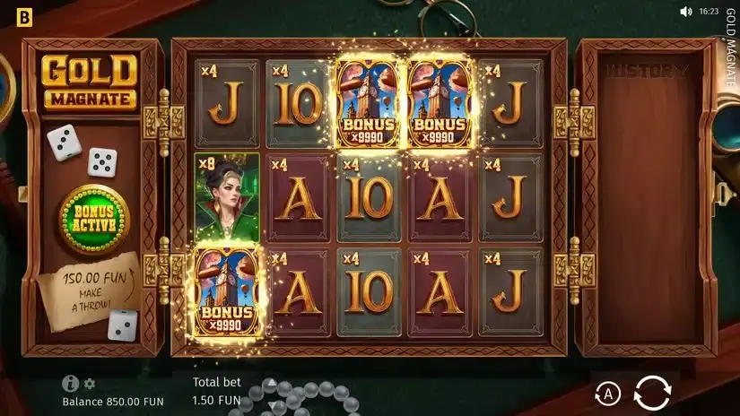 Gold Magnate slot screenshot 2