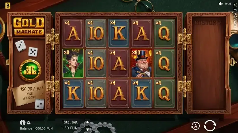 Gold Magnate slot screenshot 
