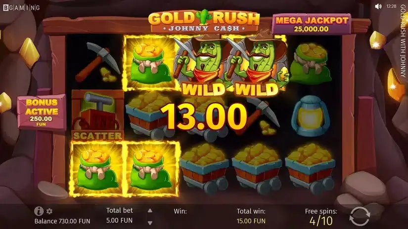 Gold Rush With Johnny Cash slot screenshot 7