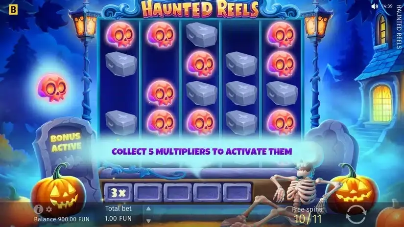 Haunted Reels slot screenshot 
