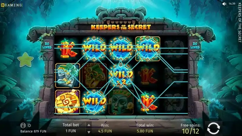 Keepers of the Secret slot screenshot 
