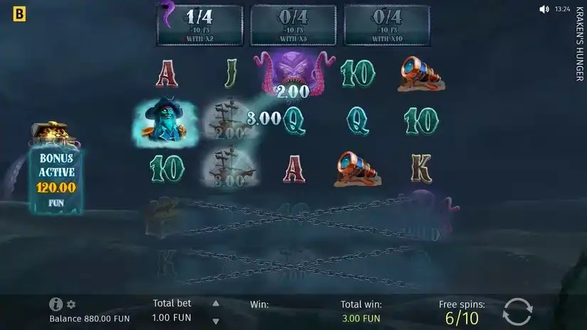 Kraken’s Hunger slot screenshot 4
