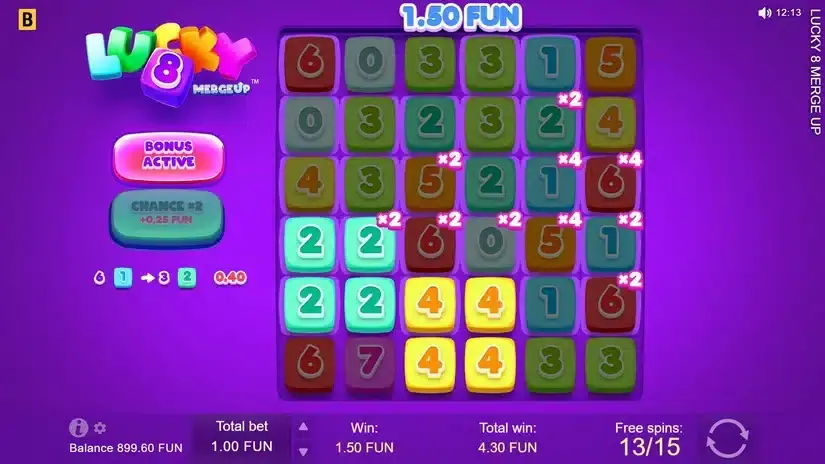 Lucky 8 Merge Up slot screenshot 