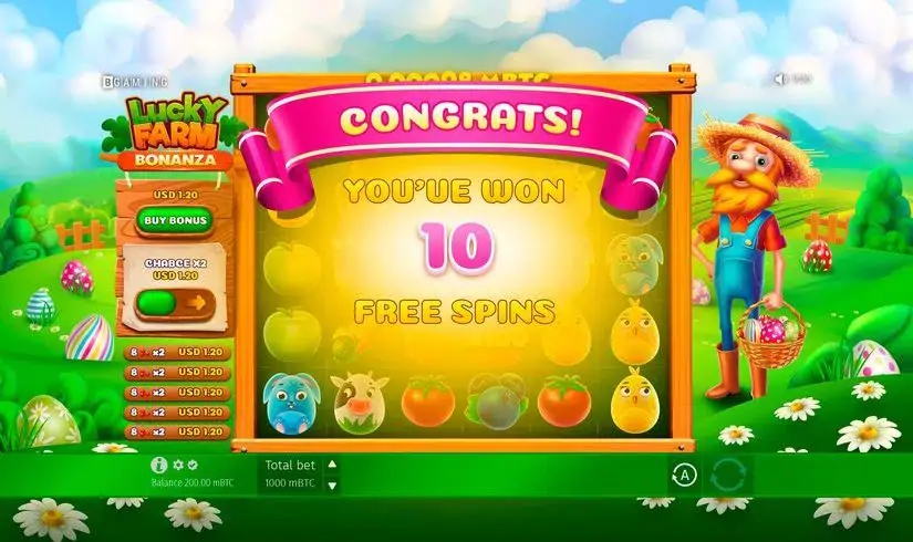 Lucky Farm Bonanza slot screenshot 2