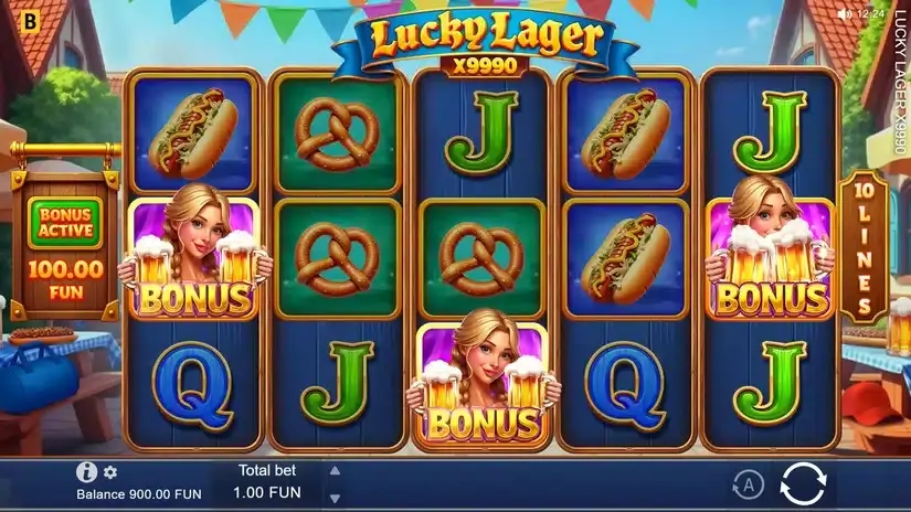Lucky Lager x9990 slot screenshot 2