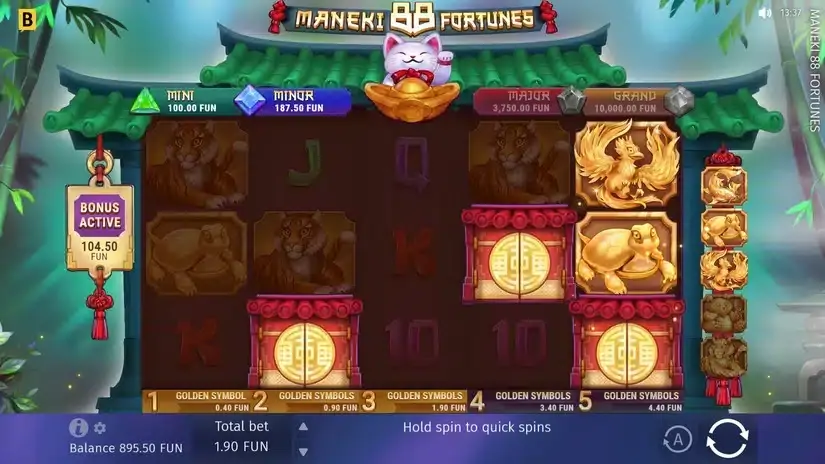 Maneki 88 Fortunes slot screenshot 3