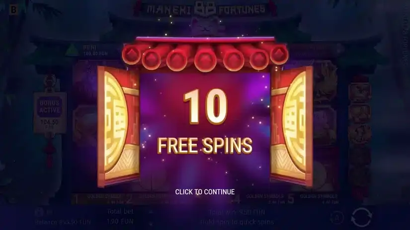 Maneki 88 Fortunes slot screenshot 4