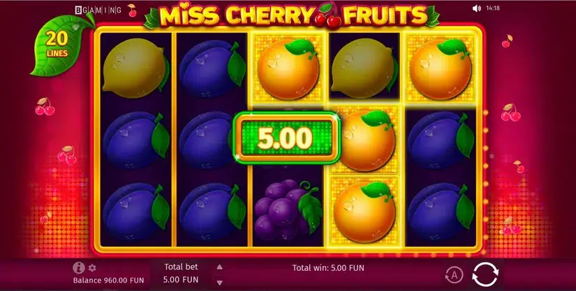 Miss Cherry Fruits slot screenshot 3