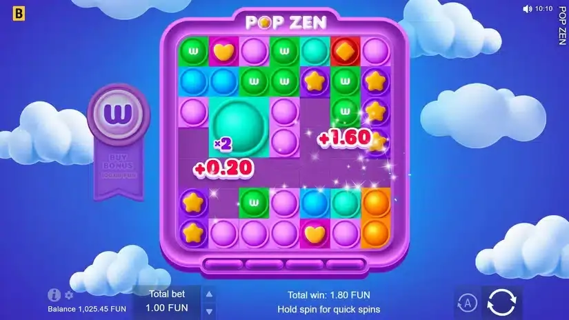 Pop Zen slot screenshot 2