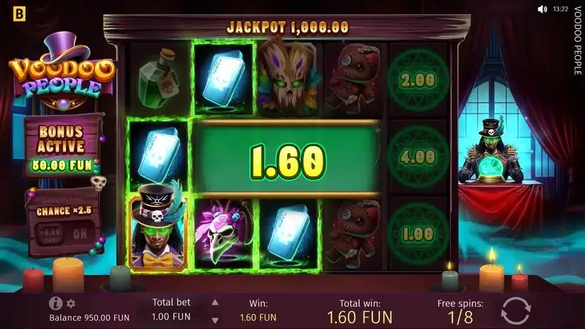 Voodoo People slot screenshot 4