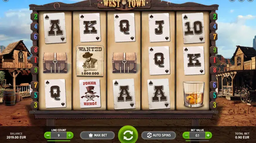 West Town slot screenshot 