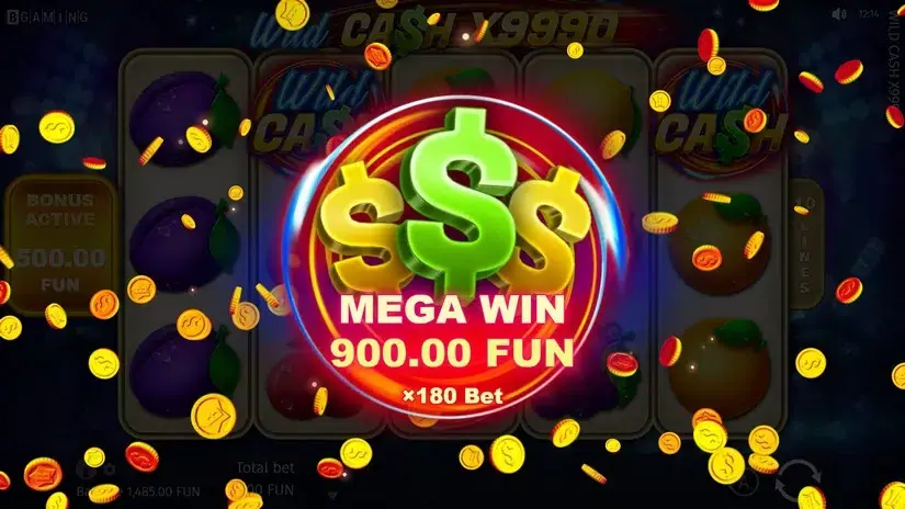 Wild Cash x9990 slot screenshot 