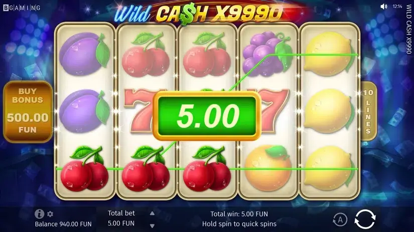Wild Cash x9990 slot screenshot 2