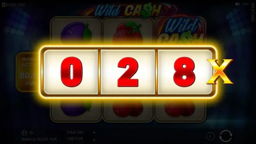 Wild Cash slot screenshot 