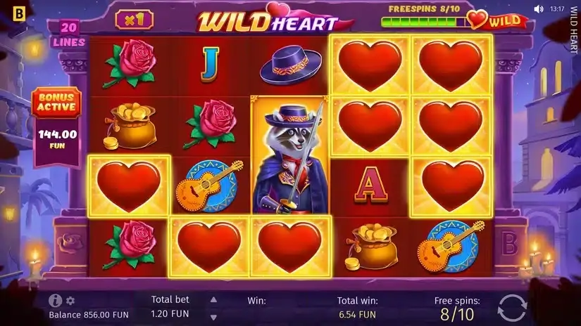 Wild Heart slot screenshot 