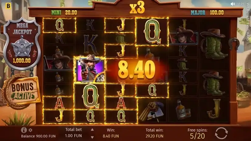 Wild West TRUEWAYS slot screenshot 4