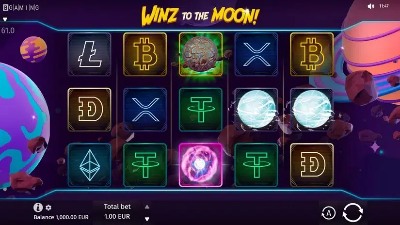 Winz to the Moon slot screenshot 