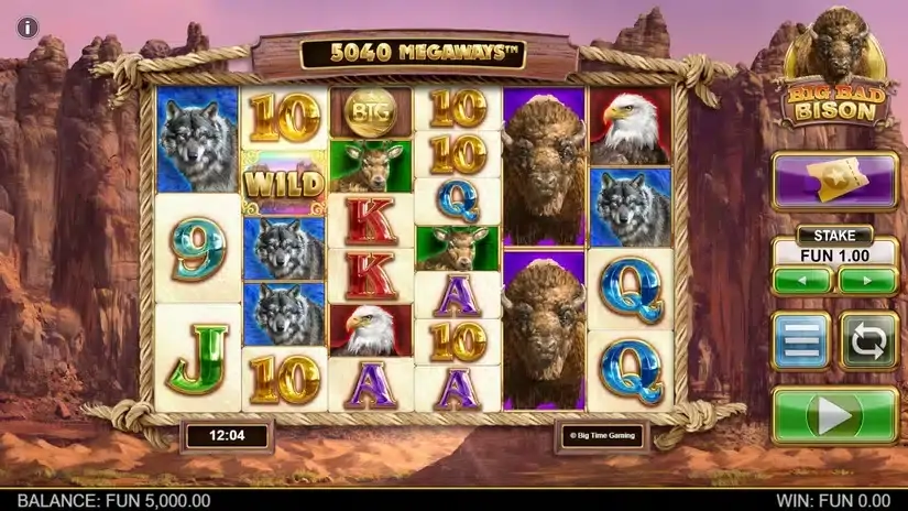 Big Bad Bison Megaways slot screenshot 1