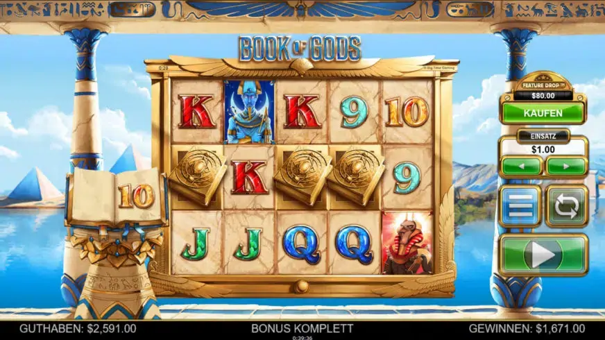 Book of Gods slot screenshot 2