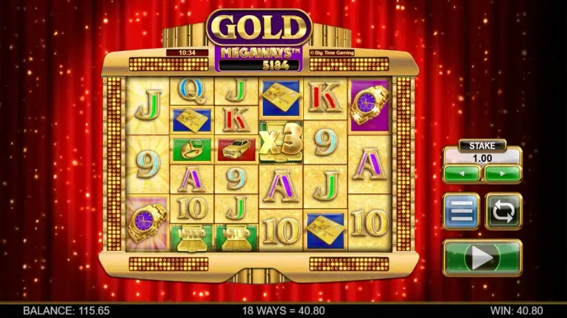 Gold Megaways slot screenshot 8