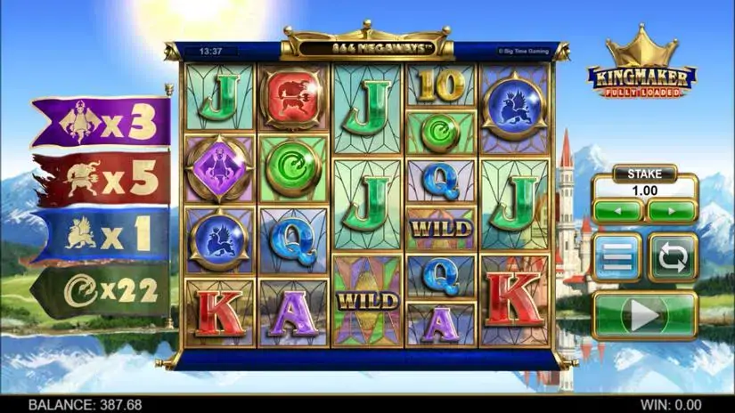 Kingmaker Fully Loaded Megaways slot screenshot 3