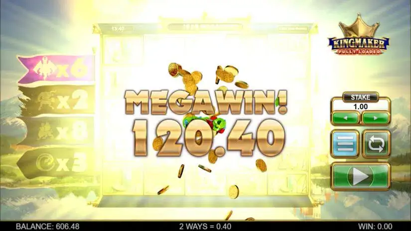 Kingmaker Fully Loaded Megaways slot screenshot 8