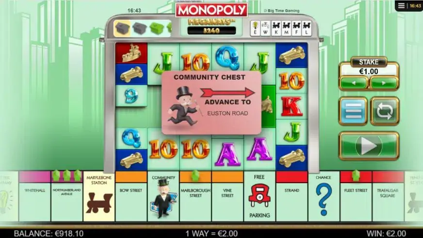 Monopoly Megaways slot screenshot 4