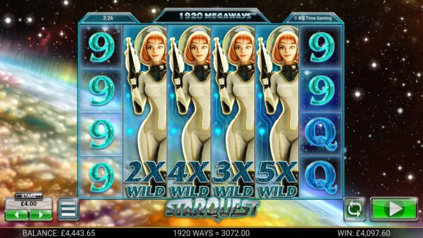 StarQuest slot screenshot 