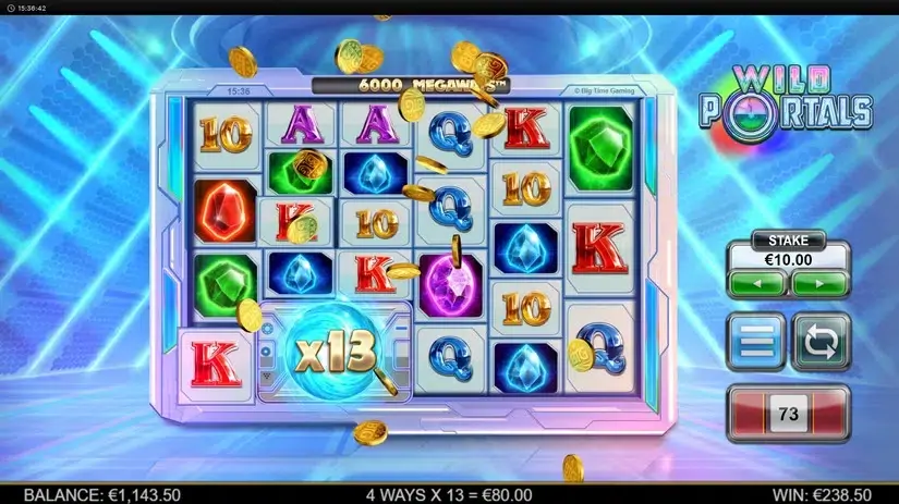 Wild Portals Megaways slot screenshot 